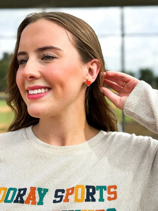 Jewelry Clearance – Final Chance To Save Big Texas On My Mind Druzy Stud Earrings, Orange Jewelry Clearance – Final Chance To Save Big Texas On My Mind Druzy Stud Earrings, Orange