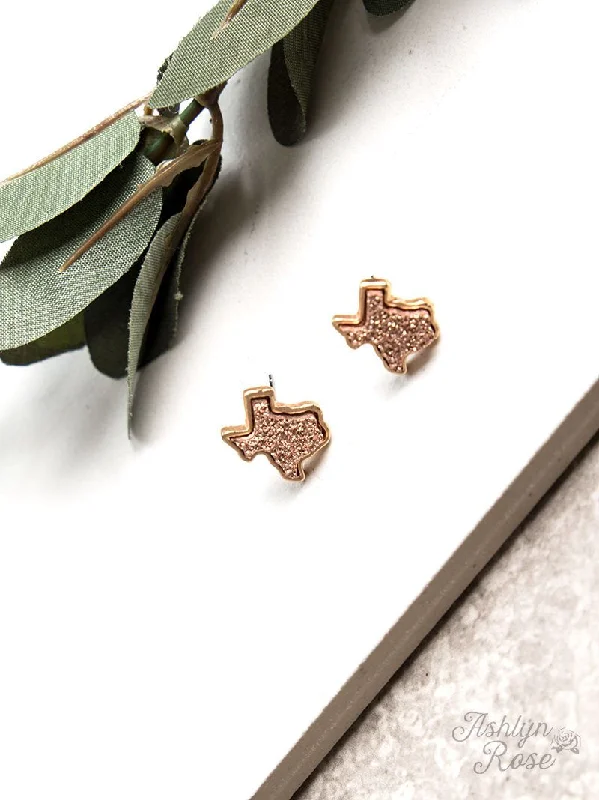 Everyday Jewelry Essentials Now On Sale Texas On My Mind Druzy Stud Earrings, Rose Gold Everyday Jewelry Essentials Now On Sale Texas On My Mind Druzy Stud Earrings, Rose Gold