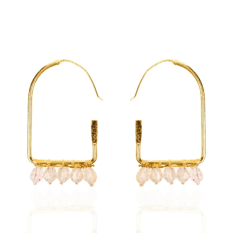 Celebrate With Sparkle – Jewelry Sale Now Live Valentina Arch Hoops - Gold