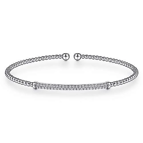Eco-Friendly Sustainable Jewelry For Conscious Buyers 14K W Gold 0.34cttw Diamond Bangle Eco-Friendly Sustainable Jewelry For Conscious Buyers 14K W Gold 0.34cttw Diamond Bangle