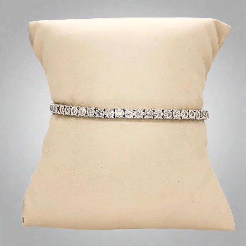 Dainty And Elegant Jewelry Now At Reduced Prices 14K W Gold 2.00cttw Miracle Set J/SI3 Diamond Tennis Bracelet Dainty And Elegant Jewelry Now At Reduced Prices 14K W Gold 2.00cttw Miracle Set J/SI3 Diamond Tennis Bracelet