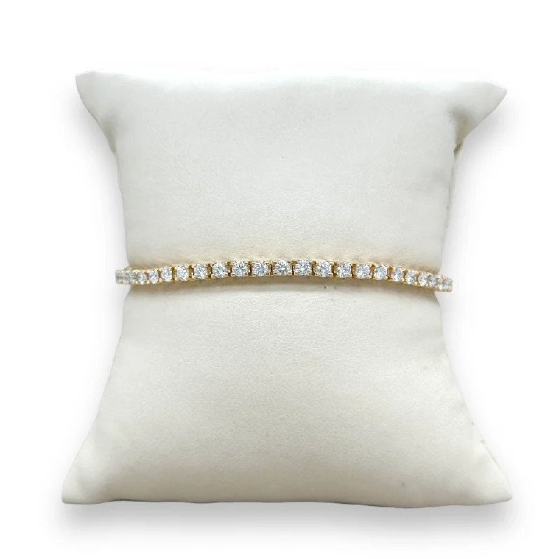 Flash Sale On Elegant Jewelry – Don't Miss Out 14K Y Gold 4.00ctw H/I1 Diamond Tennis Bracelet Flash Sale On Elegant Jewelry – Don't Miss Out 14K Y Gold 4.00ctw H/I1 Diamond Tennis Bracelet