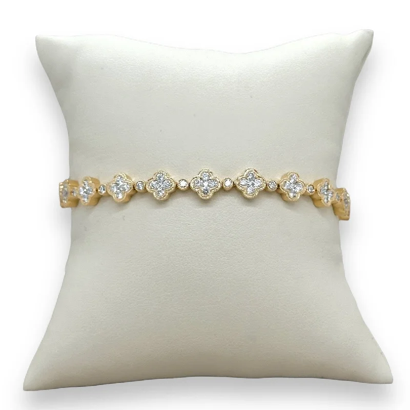 Timeless Elegance, Temporary Discounts – Act Fast 14K Y Gold 7" 2.85ctw H/SI1 Diamond Bracelet Timeless Elegance, Temporary Discounts – Act Fast 14K Y Gold 7" 2.85ctw H/SI1 Diamond Bracelet