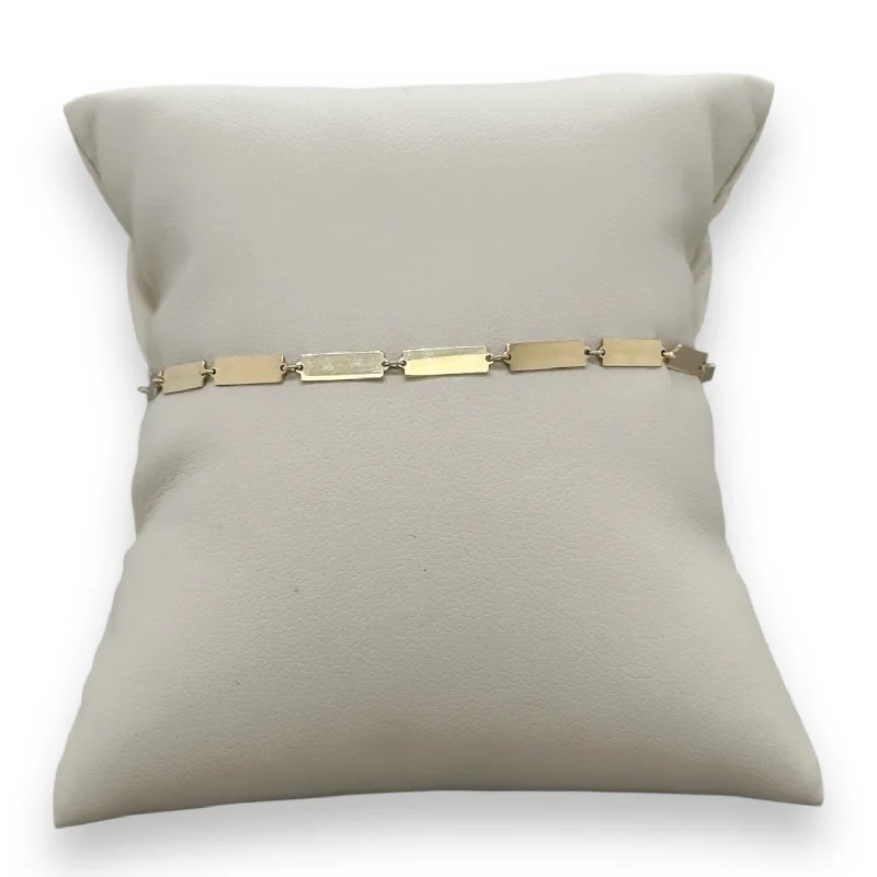 Buy More, Save More On Stunning Jewelry Pieces 14K Y Gold 7" Bar Bracelet