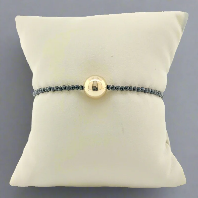 Special Sale On Handcrafted Jewelry – Shop Today 14K Y Gold Accented Black Spinel 2.3mm Facet Beaded Bracelet Special Sale On Handcrafted Jewelry – Shop Today 14K Y Gold Accented Black Spinel 2.3mm Facet Beaded Bracelet
