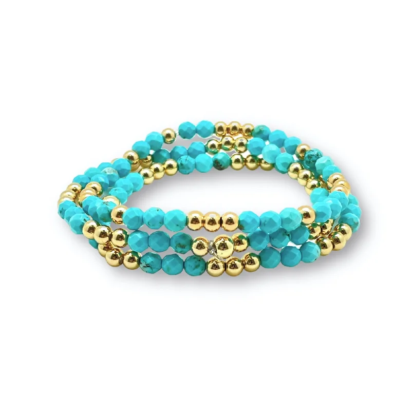 Last Chance To Shop High-End Jewelry At Markdown Prices 4mm Gold Filled Turquoise Bracelet Last Chance To Shop High-End Jewelry At Markdown Prices 4mm Gold Filled Turquoise Bracelet