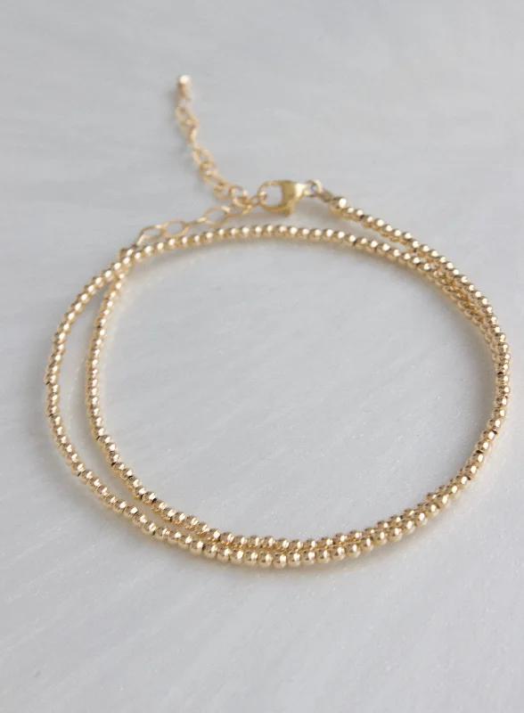 Dazzle In Elegance With Our Biggest Jewelry Sale GOLD FILLED DOUBLE WRAP BRACELET