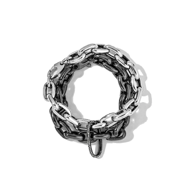 Shop Trending Jewelry With Exclusive Savings Oval Carabiner on Links Chain Bracelet