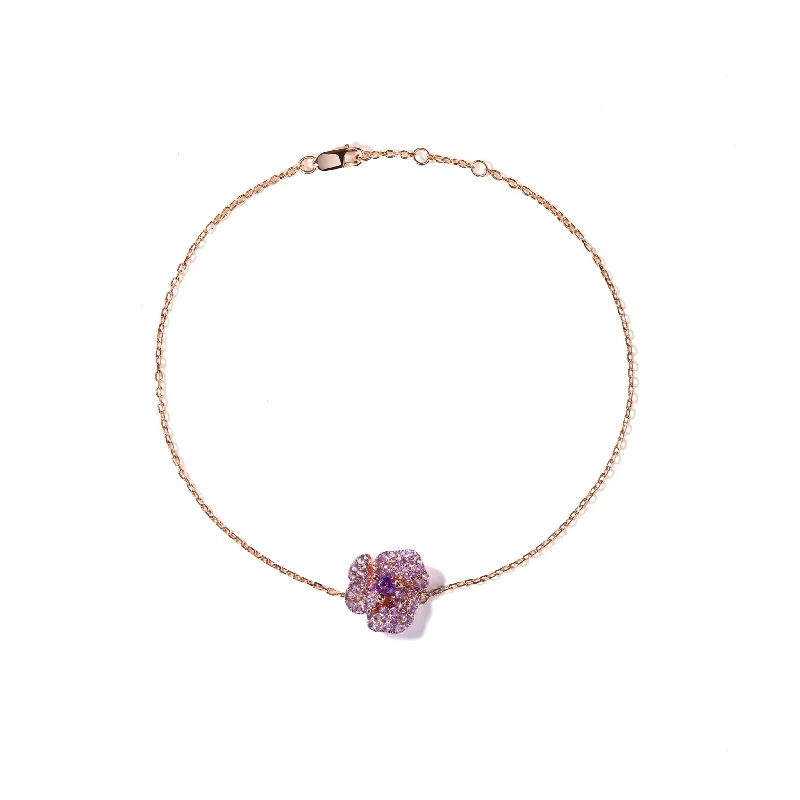Exclusive Gemstone Jewelry Markdowns – Shop Now Bloom Mini Flower Amethyst Bracelet in Rose Gold Exclusive Gemstone Jewelry Markdowns – Shop Now Bloom Mini Flower Amethyst Bracelet in Rose Gold