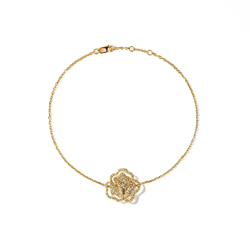 Breathtaking Jewelry At Limited-Time Savings Bloom Mini Flower Halo White Diamond Bracelet Breathtaking Jewelry At Limited-Time Savings Bloom Mini Flower Halo White Diamond Bracelet
