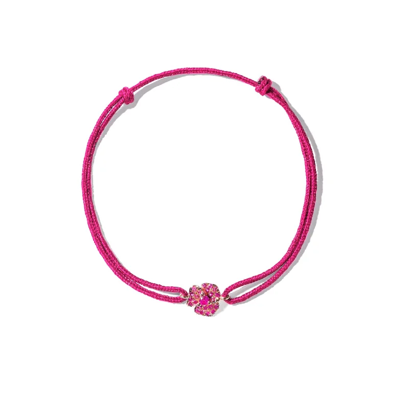 Elevate Your Jewelry Collection With Limited-Time Savings Bloom Petit Flower Dark Pink Sapphires String Bracelet in Rose Gold Elevate Your Jewelry Collection With Limited-Time Savings Bloom Petit Flower Dark Pink Sapphires String Bracelet in Rose Gold