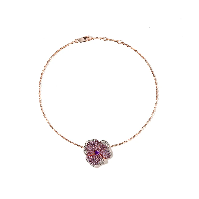 Fashion-Forward Jewelry At Exclusive Discounts Bloom Small Flower Amethyst Bracelet in Rose Gold Fashion-Forward Jewelry At Exclusive Discounts Bloom Small Flower Amethyst Bracelet in Rose Gold