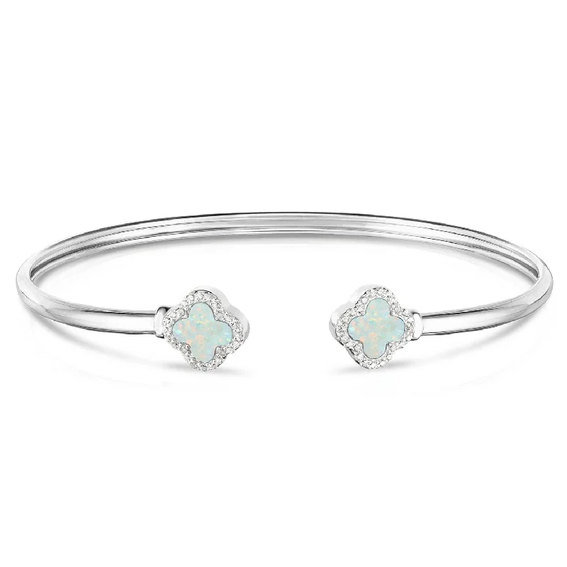 Limited-Time Offer On Elegant Jewelry Pieces Clover Cuff Bracelet