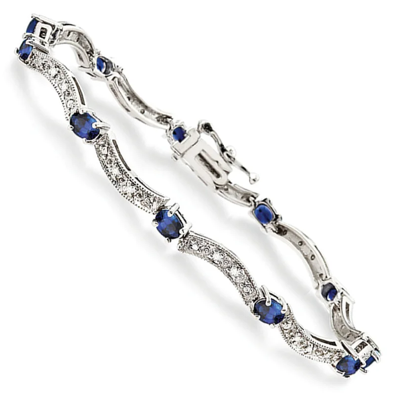 Celebrate With Sparkle – Jewelry Sale Now Live Diamond & Sapphire Bracelet