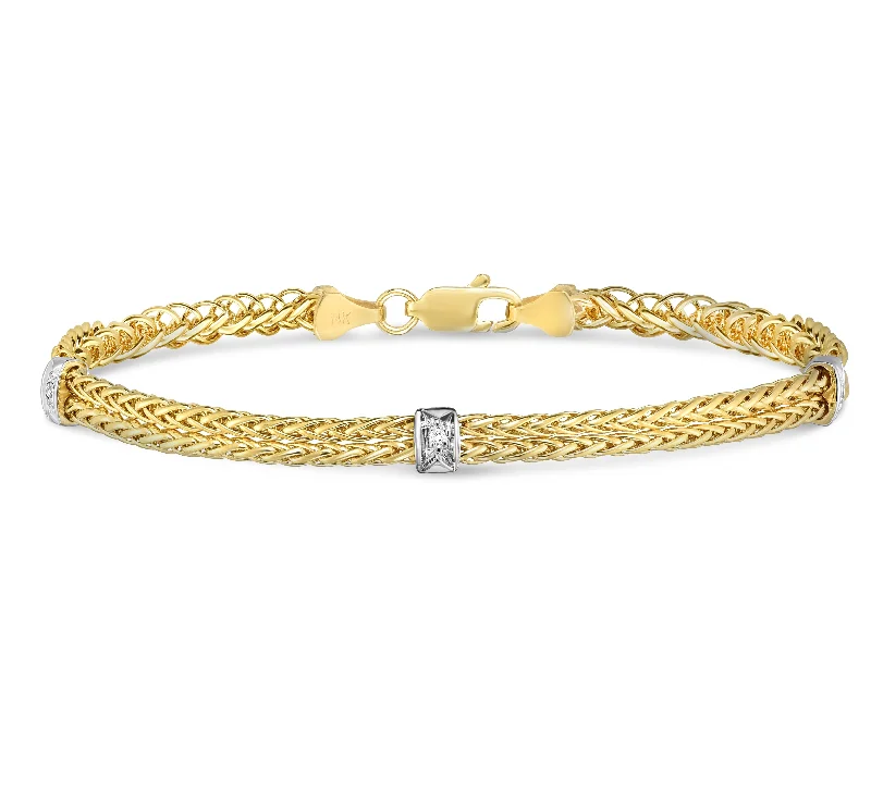 Best-Selling Jewelry Now Available At Special Deals Gold & Diamond Station Bracelet