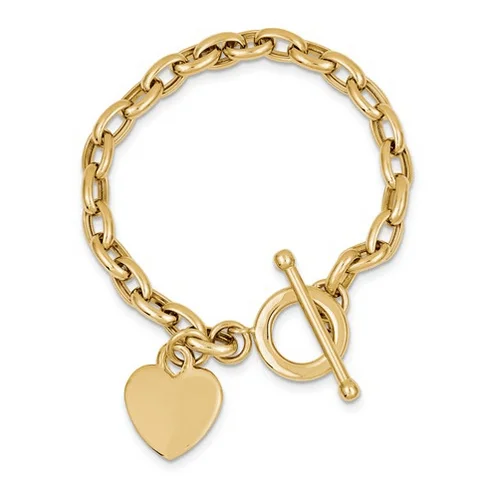 Exclusive Jewelry Bundles At Discounted Rates Gold Engravable Heart Toggle Bracelet Exclusive Jewelry Bundles At Discounted Rates Gold Engravable Heart Toggle Bracelet