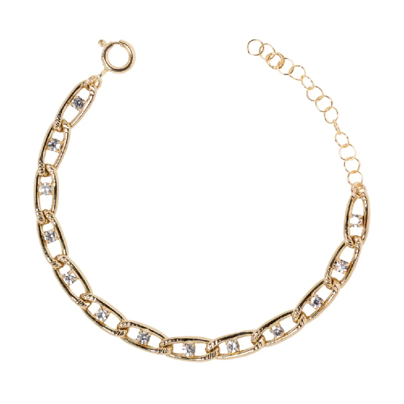 Exclusive Jewelry Markdowns – Limited-Time Offer Jacquie CZ Link Bracelet