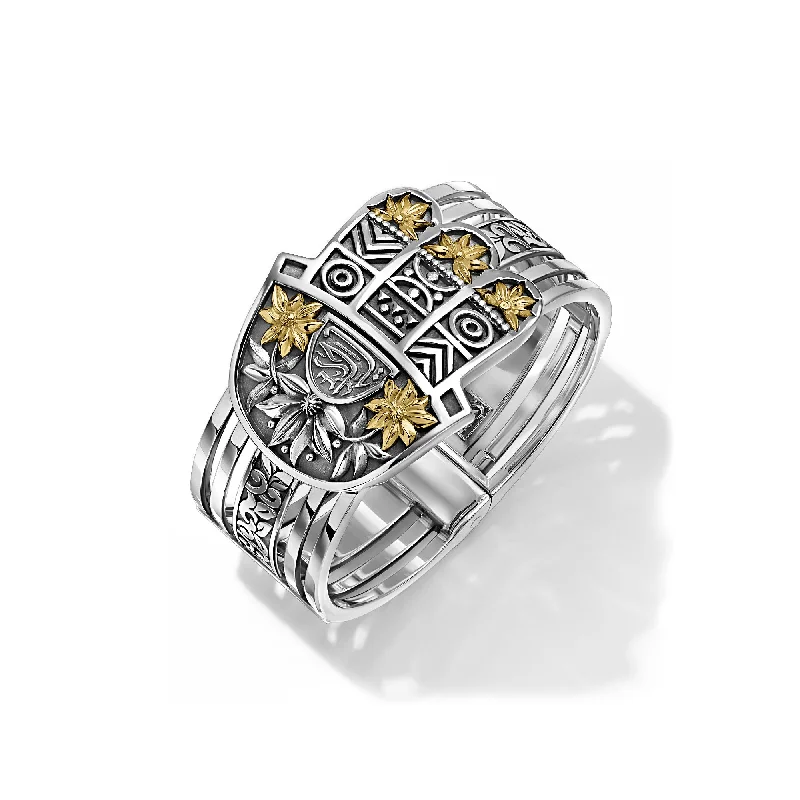 Customized Silver Jewelry For Unique Style Mamluki Kaf Bangle