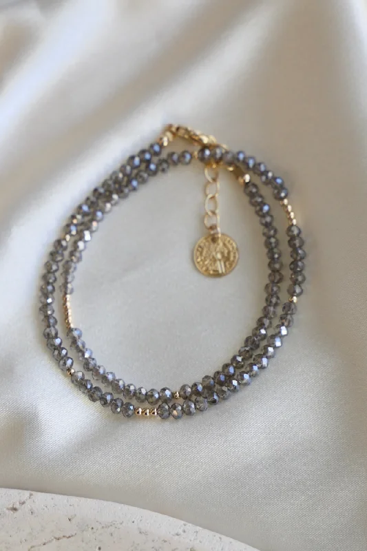 Buy More, Save More – Special Jewelry Discounts MEDIUM CRYSTAL DOUBLE WRAP BRACELET
