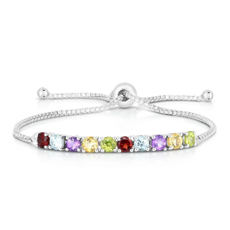 Flash Sale On Stunning Jewelry – Don't Miss Out Multi-gemstone Bolo Bracelet