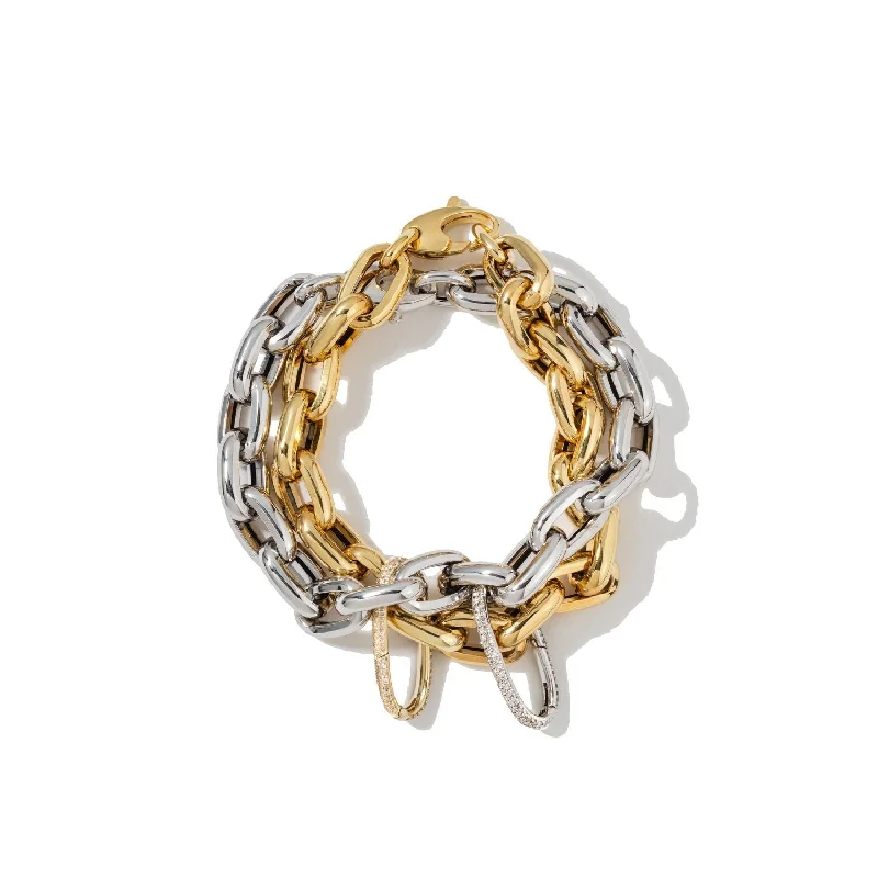 Affordable Luxury Jewelry For Every Occasion Oval Carabiners on Links Chain Bracelet Affordable Luxury Jewelry For Every Occasion Oval Carabiners on Links Chain Bracelet