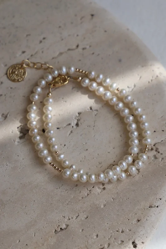 Exclusive Jewelry Bundles At Discounted Prices PEARL DOUBLE WRAP BRACELET