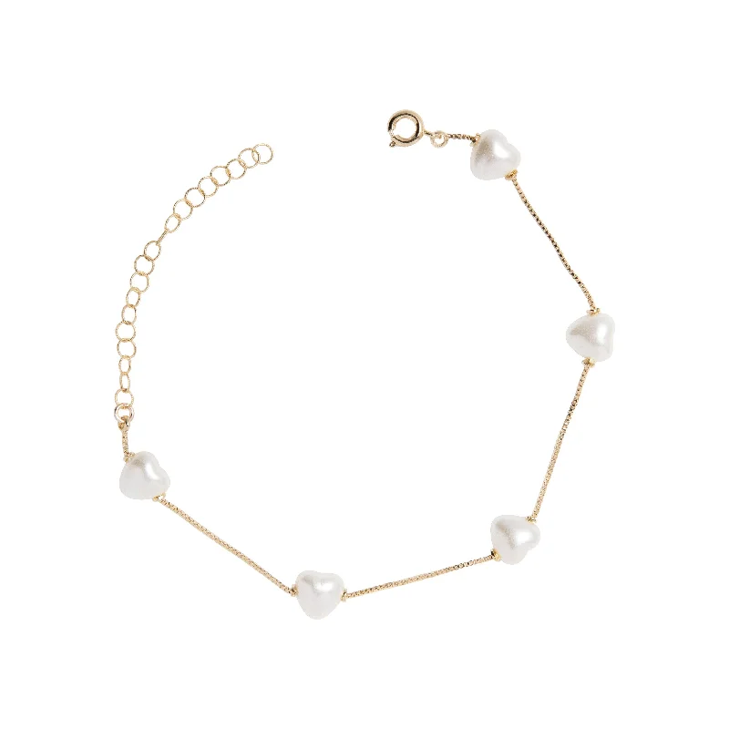 Jewelry Clearance Event – Stock Up Before It's Over Pearl Heart Bracelet