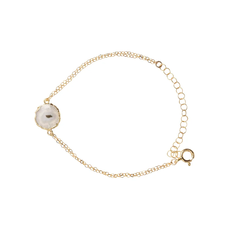 Luxury Handcrafted Jewelry For Elegant Looks Pinwheel Agate Bracelet