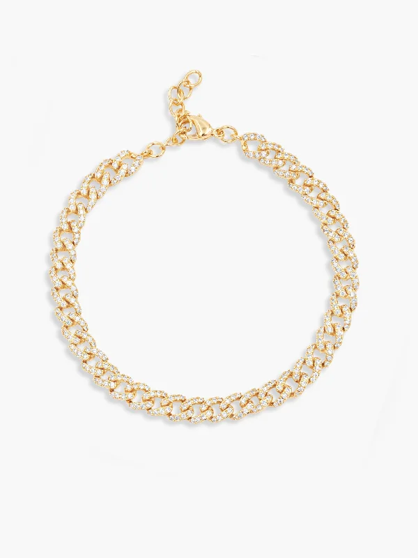 Big Discounts On Elegant Jewelry Collections Sparkle Cuban Link Bracelet