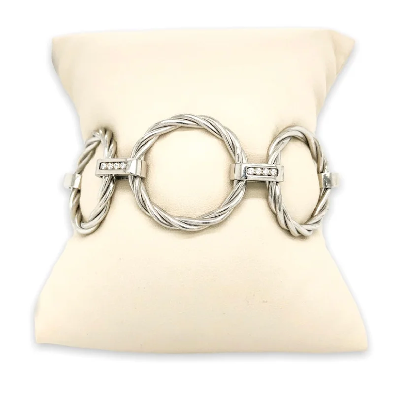 The Perfect Accessory For Less – Jewelry Sale Live STST Twisted Cable Ring Toggle Cz Bracelet The Perfect Accessory For Less – Jewelry Sale Live STST Twisted Cable Ring Toggle Cz Bracelet