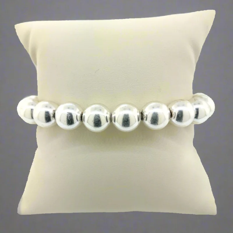 Huge Markdowns On Premium Jewelry Styles Sterling Silver 10mm Ball Bracelet