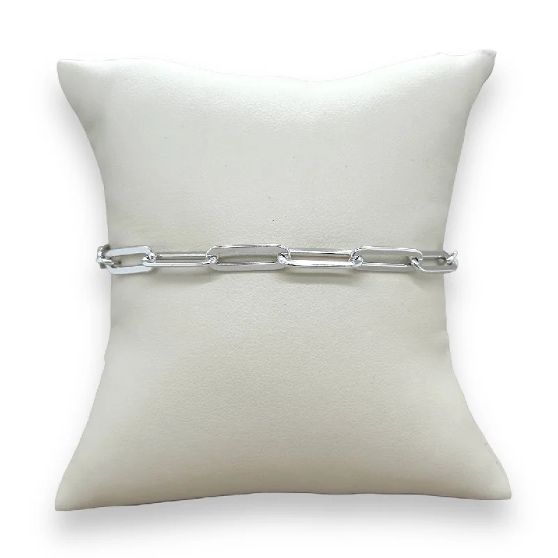 Sparkle For Less – Shop Jewelry Deals Now SS 4.6mm Paperclip Bracelet