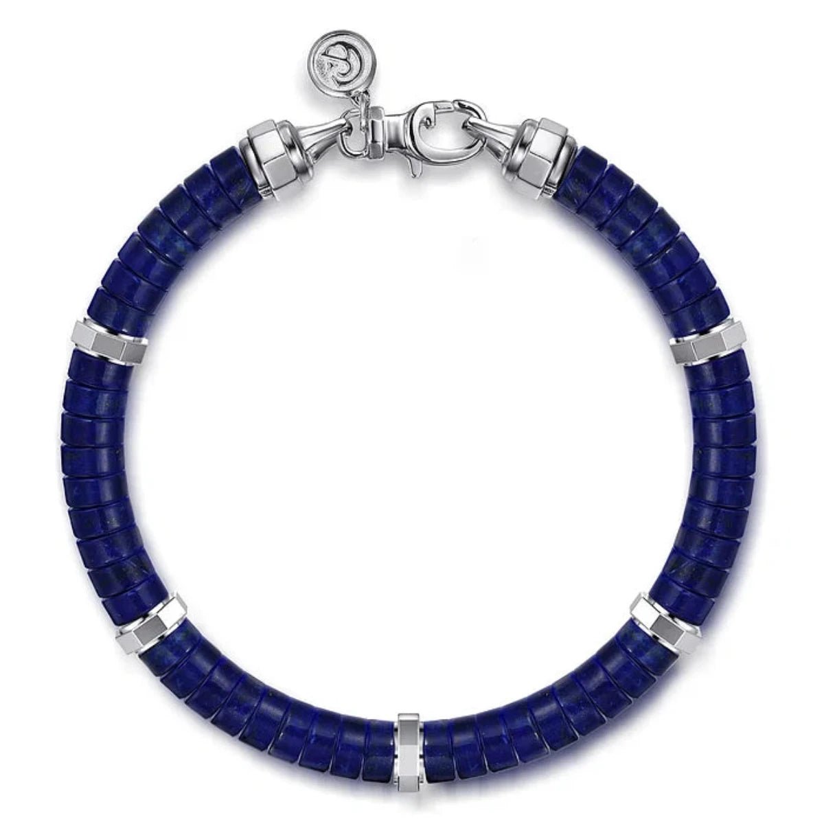Premium Jewelry Now Available At Special Discounts SS 8" 6mm Lapis Cylinder Beaded Bracelet Premium Jewelry Now Available At Special Discounts SS 8" 6mm Lapis Cylinder Beaded Bracelet