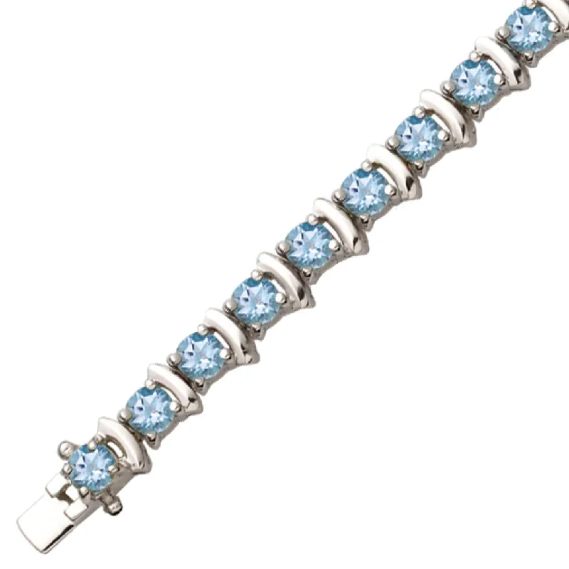 Fashion-Forward Jewelry At Incredible Prices Sterling Silver & Blue Topaz Bracelet