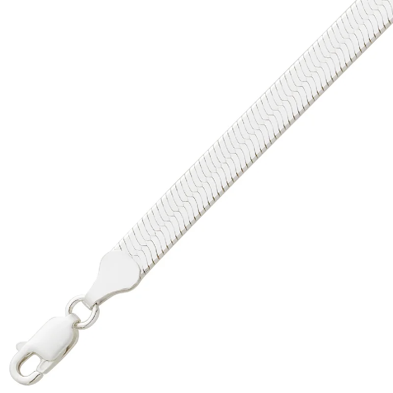 Premium Jewelry Now Available At Special Discounts Sterling Silver Herringbone Bracelet- 6mm Premium Jewelry Now Available At Special Discounts Sterling Silver Herringbone Bracelet- 6mm