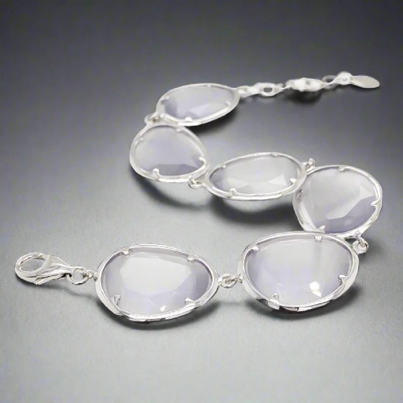 Stunning Jewelry At A Fraction Of The Price SS Purple faceted Cat’s Eye Quartz Bracelet Stunning Jewelry At A Fraction Of The Price SS Purple faceted Cat’s Eye Quartz Bracelet