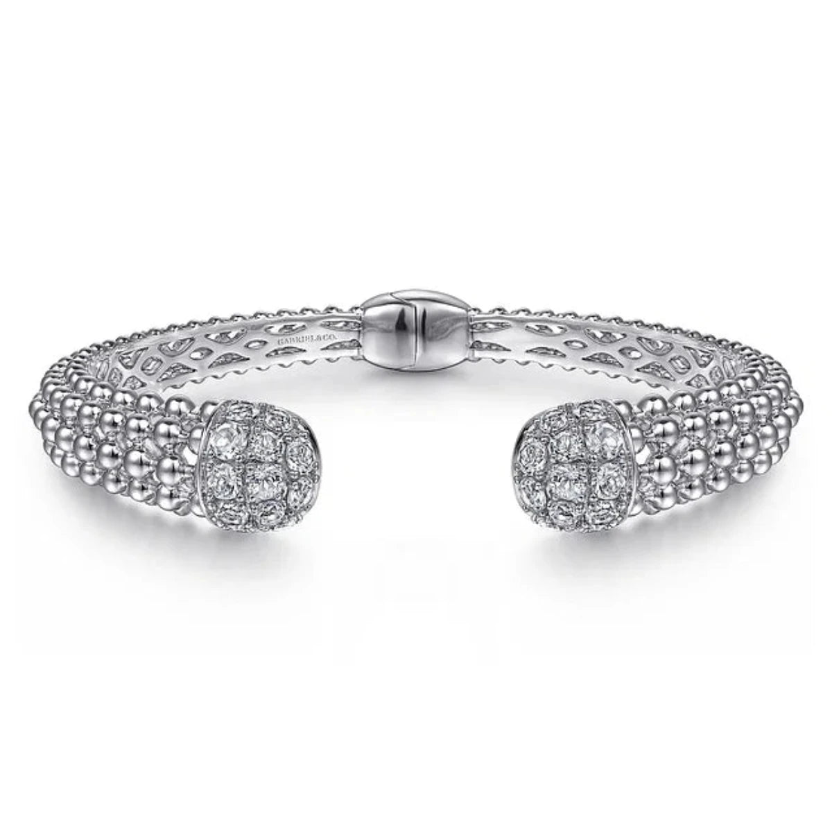 Personalized Jewelry At Special Discount Rates SS White Sapphire Bangle Bracelet
