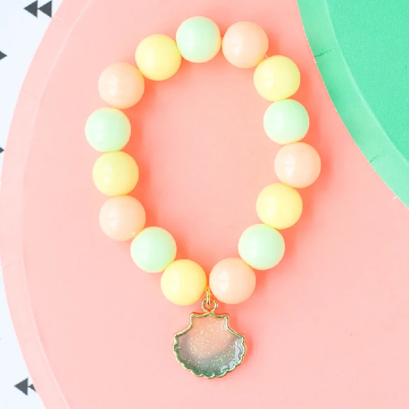 Classic And Modern Jewelry Styles On Sale Stretch Ball Bracelet Blue Shell Enamel Charm Children's Classic And Modern Jewelry Styles On Sale Stretch Ball Bracelet Blue Shell Enamel Charm Children's
