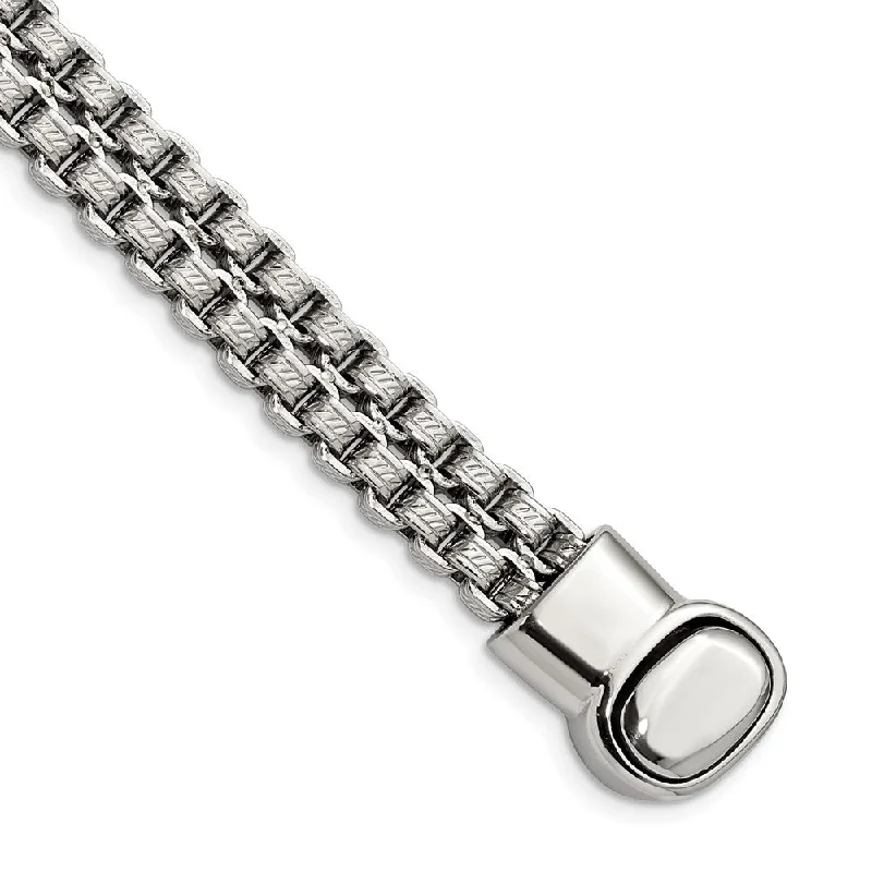 Elegant Jewelry, Affordable Luxury – Shop Now 10.5mm Stainless Steel Textured Double Rolo Chain Bracelet, 8.75 Inch Elegant Jewelry, Affordable Luxury – Shop Now 10.5mm Stainless Steel Textured Double Rolo Chain Bracelet, 8.75 Inch
