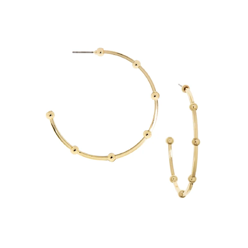 Affordable Luxury Jewelry – Style At A Great Price 2" spaced bead hoop