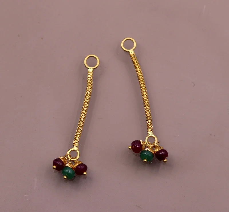 Sparkle In Style With Our Best Jewelry Deals 22kt yellow gold handmade fabulous Stud earrings jack or jacket for stud dangling or hanging amazing color beads Earring hanging Sparkle In Style With Our Best Jewelry Deals 22kt yellow gold handmade fabulous Stud earrings jack or jacket for stud dangling or hanging amazing color beads Earring hanging
