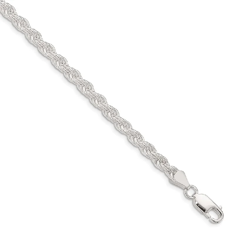 Luxury Meets Affordability – Jewelry Sale Now Live 4.5mm Sterling Silver Classic Solid Rope Chain Bracelet Luxury Meets Affordability – Jewelry Sale Now Live 4.5mm Sterling Silver Classic Solid Rope Chain Bracelet