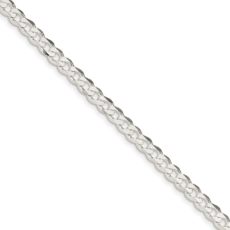 Handcrafted Jewelry Sale – Unique Designs At Low Prices 5.5mm Sterling Silver, Solid Curb Chain Bracelet Handcrafted Jewelry Sale – Unique Designs At Low Prices 5.5mm Sterling Silver, Solid Curb Chain Bracelet