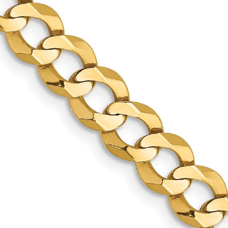 Limited-Time Jewelry Sale – Don't Miss These Deals 6mm 14K Yellow Gold Solid Lightweight Flat Curb Chain Bracelet Limited-Time Jewelry Sale – Don't Miss These Deals 6mm 14K Yellow Gold Solid Lightweight Flat Curb Chain Bracelet