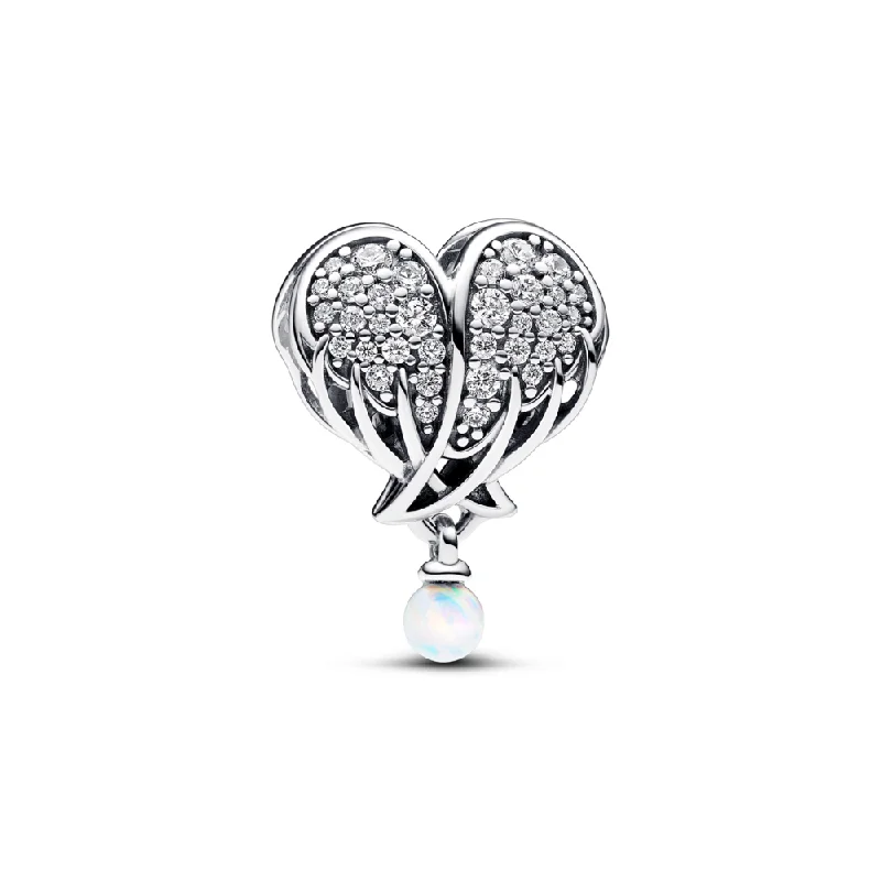 Premium Diamond Jewelry At Once-In-A-Lifetime Discounts Sparkling Angel Wings & Heart Charm Premium Diamond Jewelry At Once-In-A-Lifetime Discounts Sparkling Angel Wings & Heart Charm