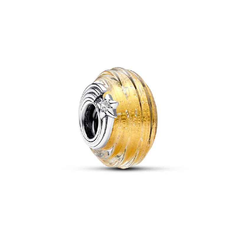 Upgrade Your Jewelry Collection For Less Shooting Star Grooved Murano Glass Charm