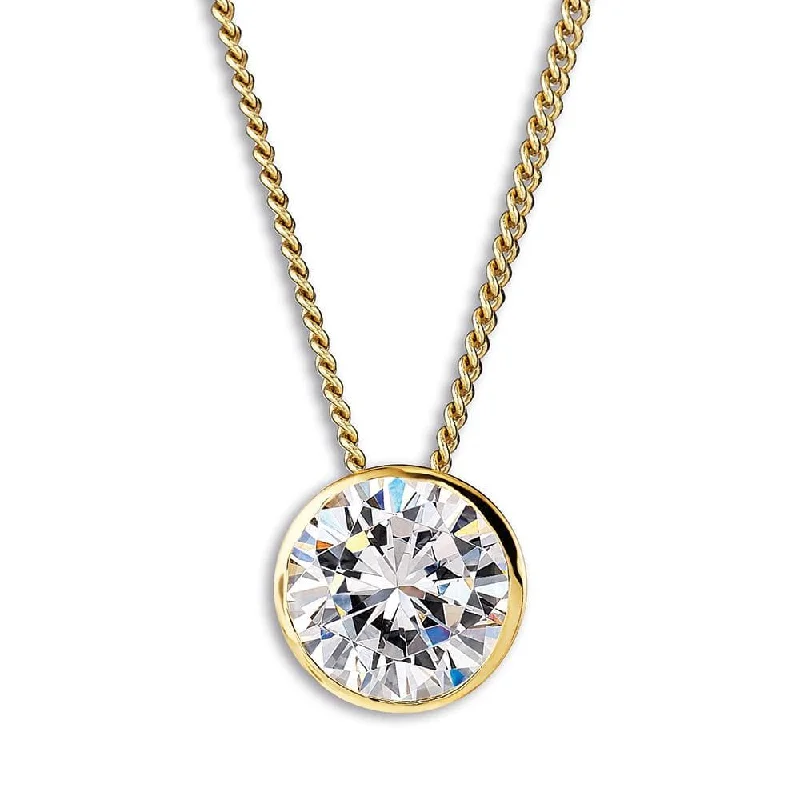 Bezel Solitaire Pendant