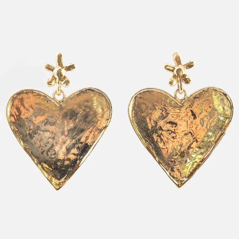 Exclusive Online Jewelry Sale – Don't Wait Luiny x Local Eclectic Bold Flower Heart Drop Earring Exclusive Online Jewelry Sale – Don't Wait Luiny x Local Eclectic Bold Flower Heart Drop Earring