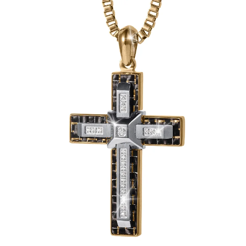 Don't Miss Out – Shop Elegant Jewelry For Less Carbon Valor Cross Pendant