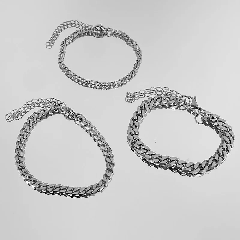 Breathtaking Jewelry At Limited-Time Savings Classic Cuban Anklet Silver